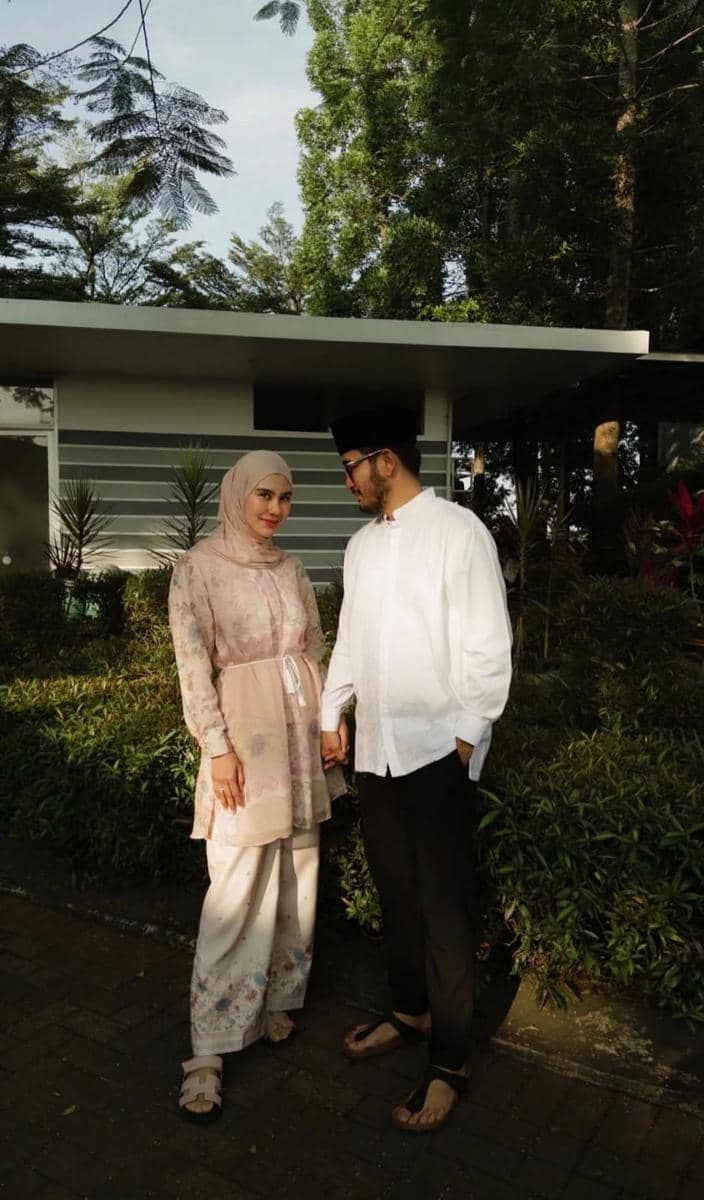 gaya keluarga seleb saat Idul Adha