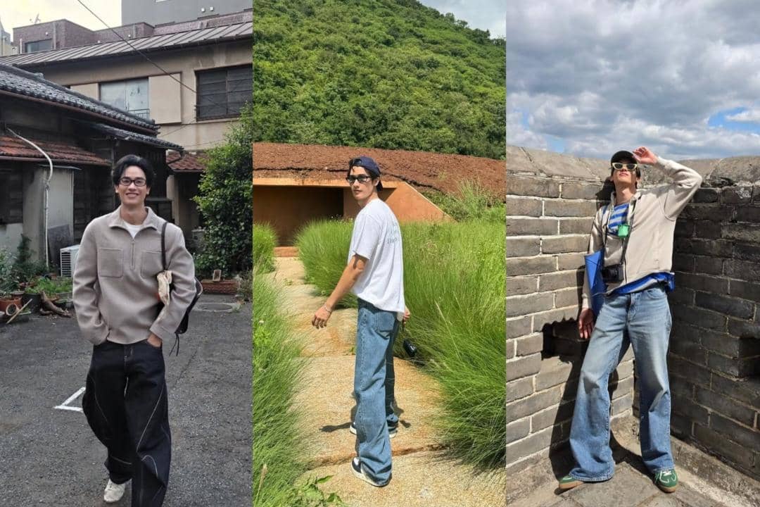 10 Gaya OOTD Pria Pakai Kacamata ala Tay Tawan, Versatile!
