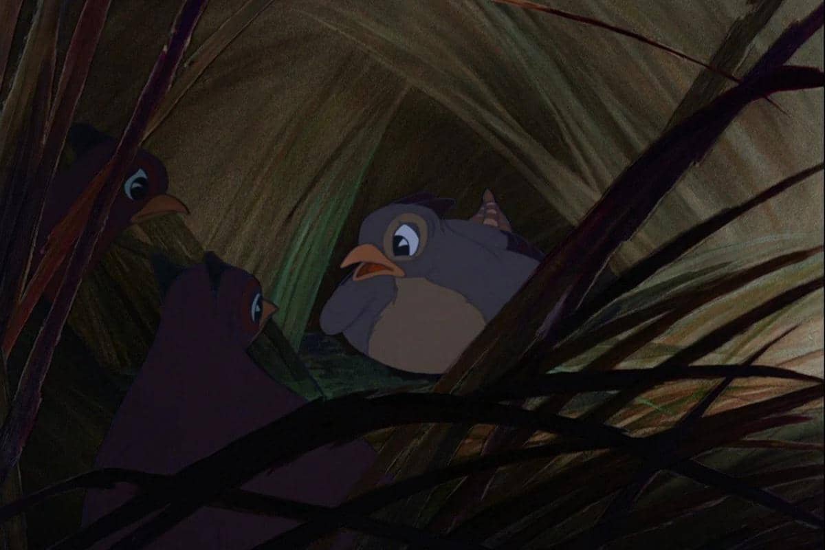 cuplikan burung pegar dalam film Bambi