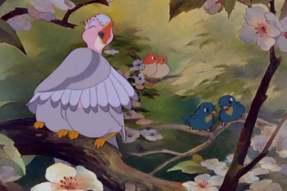 cuplikan lagu "Let's Sing a Gay Little Spring Song" dalam film Bambi