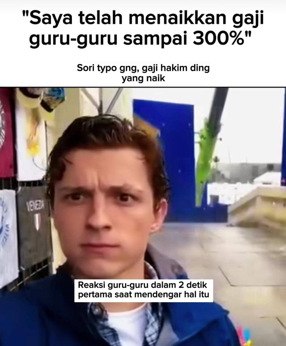 meme gaji guru