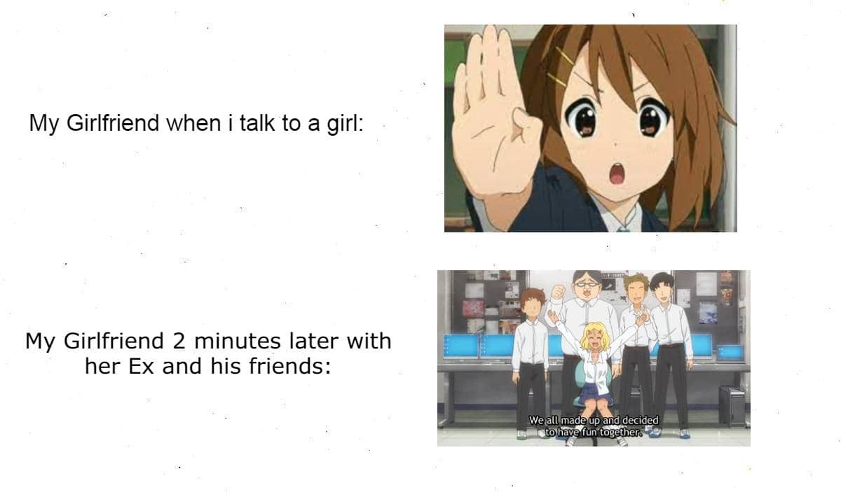 meme kartun tentang putus cinta