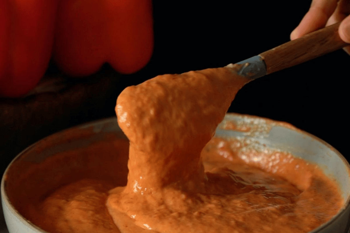 ilustrasi saus paprika panggang
