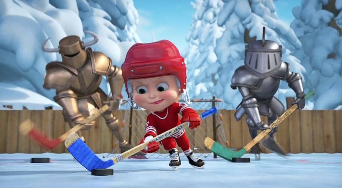 cuplikan Masha and the Bear episode What a Wonderful Game
