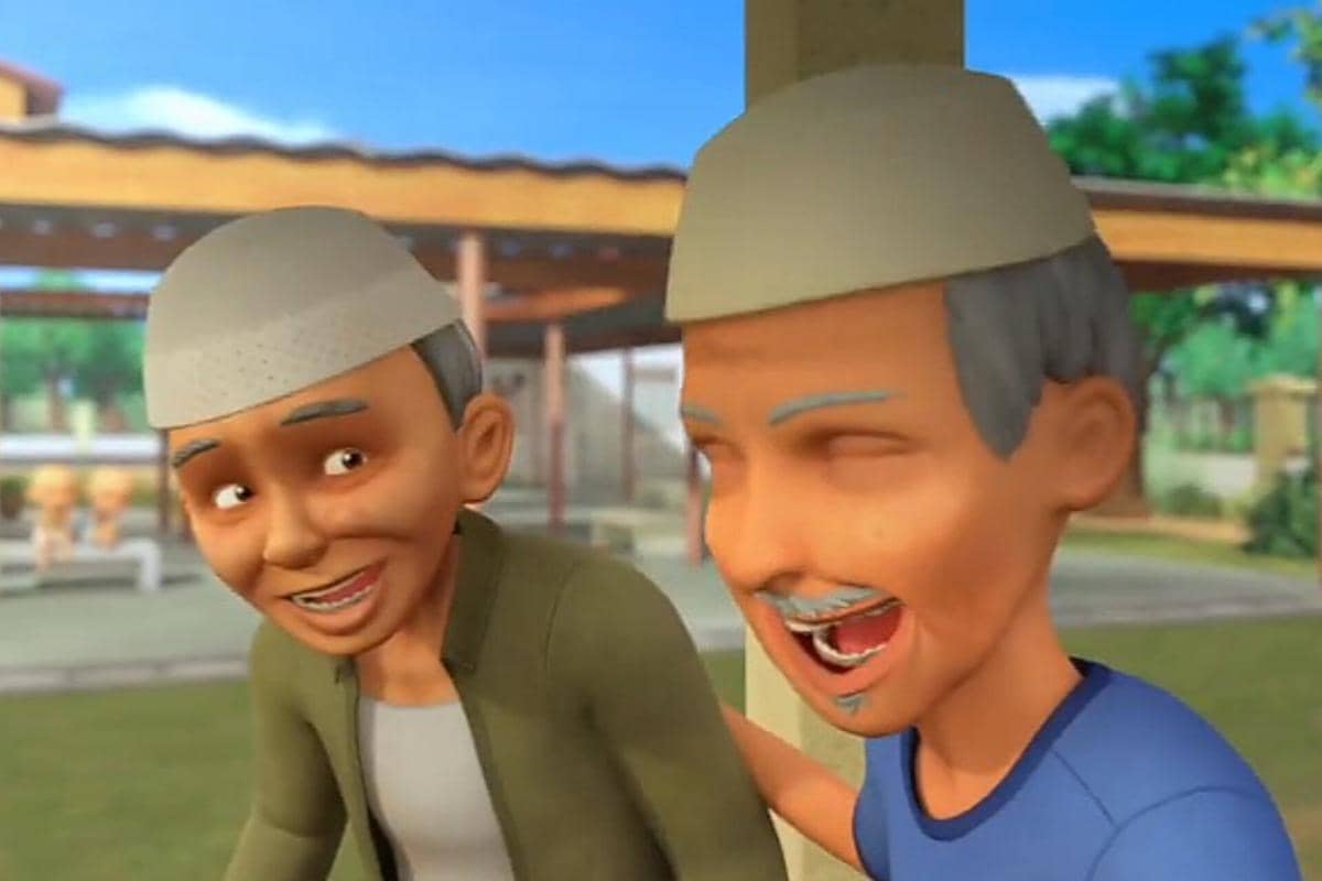 Tok Dalang dan temannya di Upin & Ipin