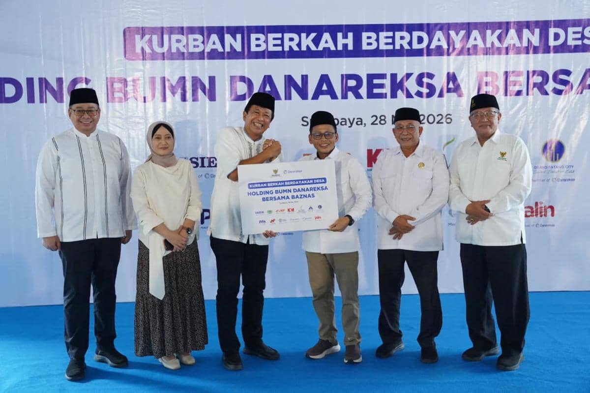 Holding BUMN Danareksa Salurkan 26 Hewan Kurban