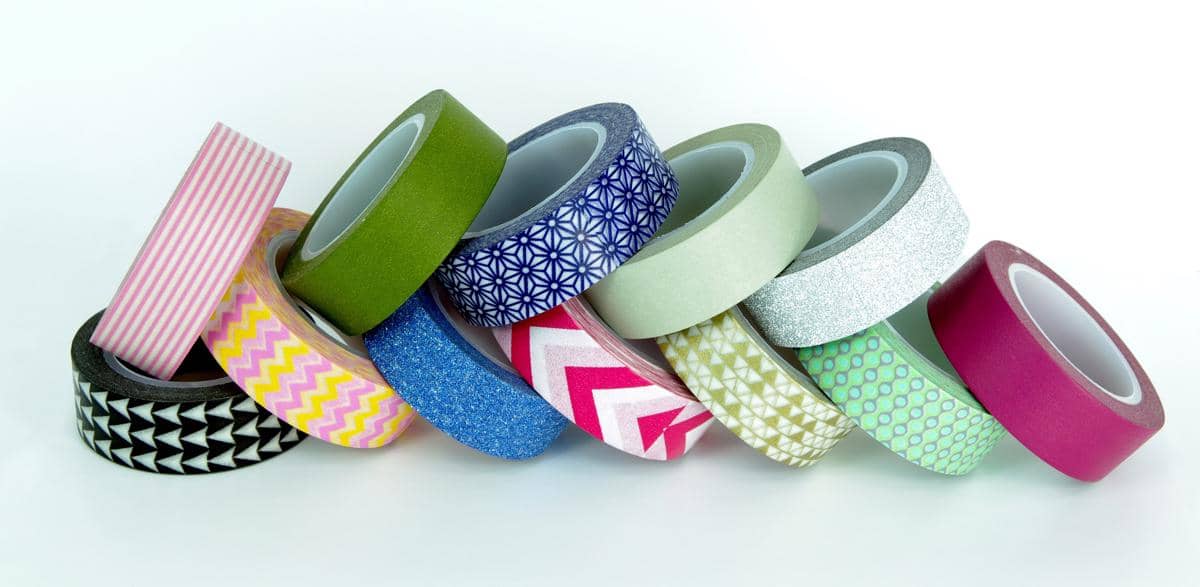 washi tape dari Jepang yang populer untuk journaling dan dekorasi, berasal dari perusahaan di Kurashiki.