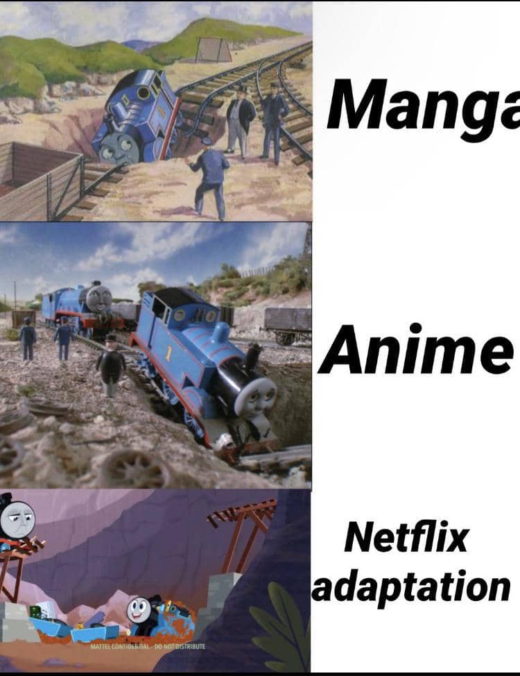 meme kartun tentang kereta
