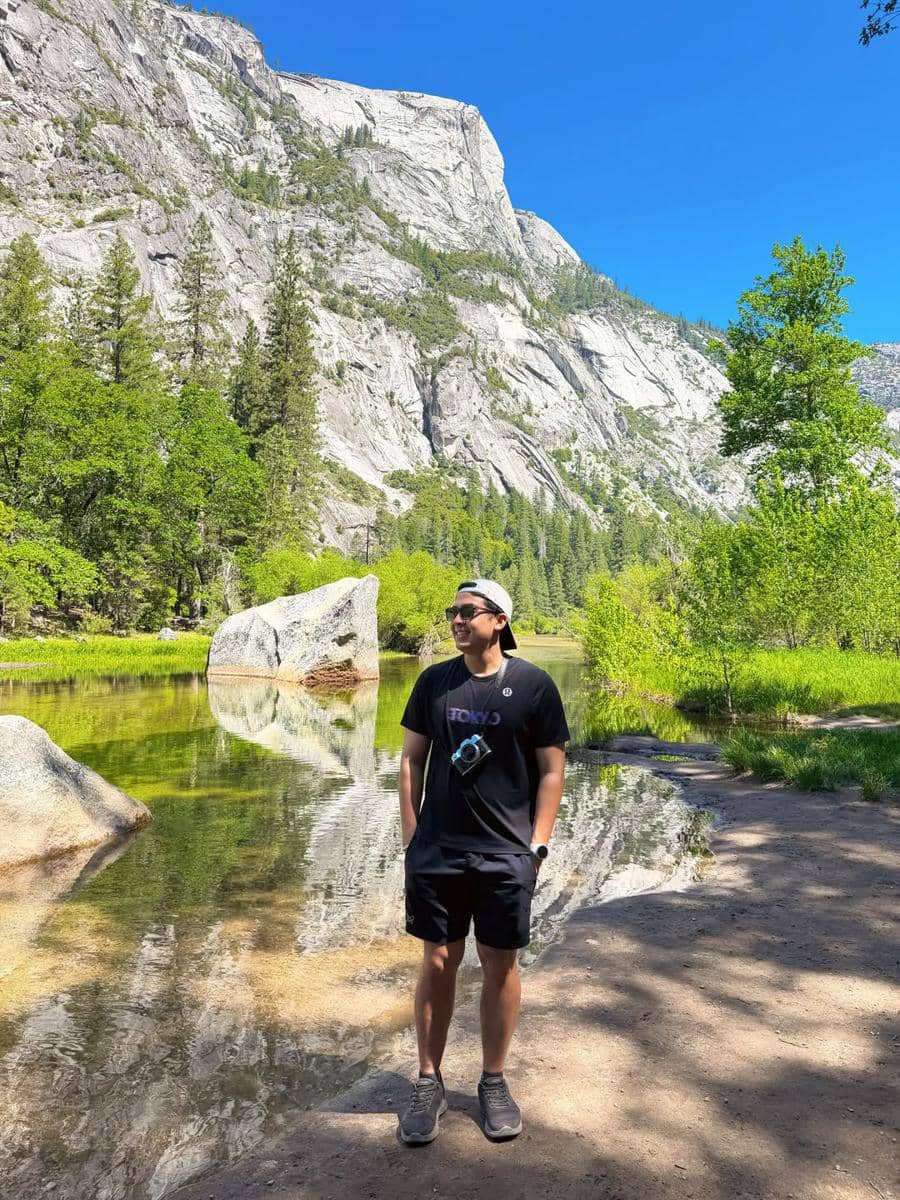 Jerome Polin liburan di Yosemite National Park, California