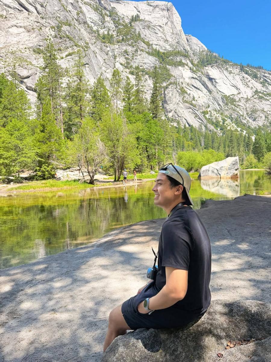 Jerome Polin liburan di Yosemite National Park, California