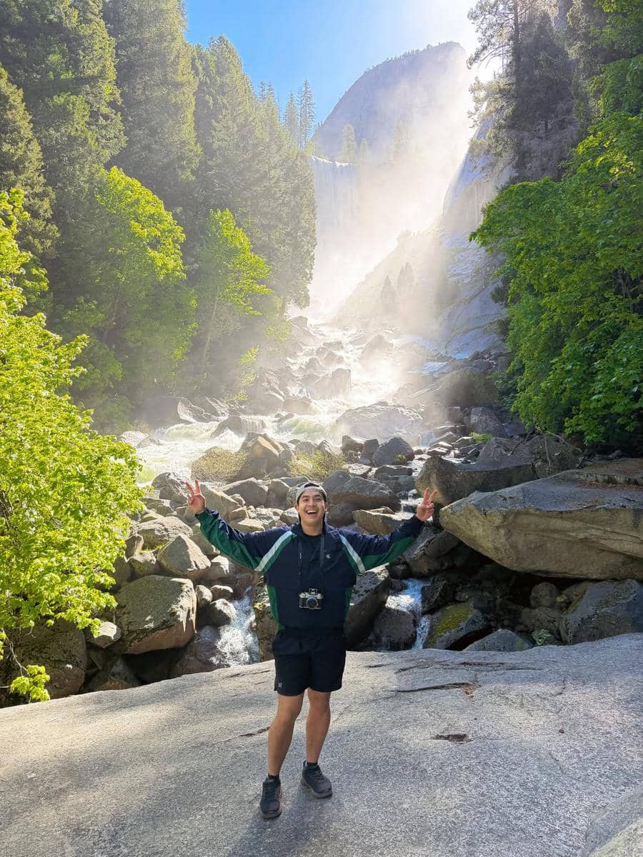 Jerome Polin liburan di Yosemite National Park, California