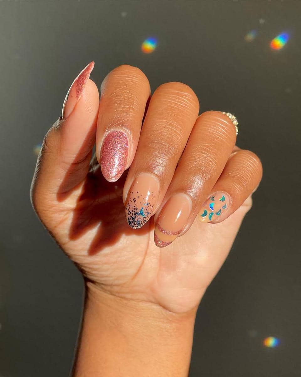 inspirasi nail art warna beige
