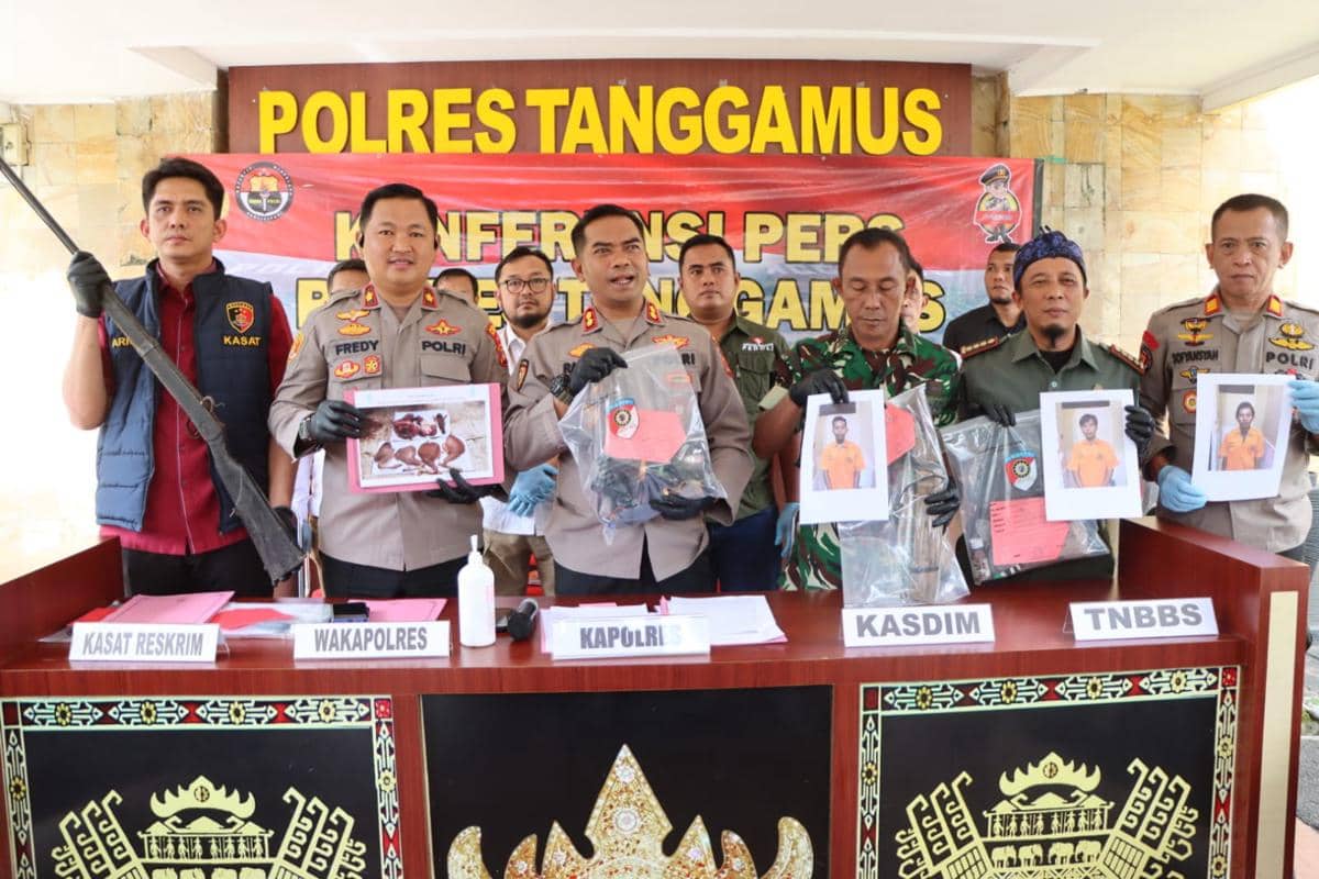 5 Pemburu Rusa Sambar di Tanggamus Ditangkap, Daging Dijual Rp40 Ribu