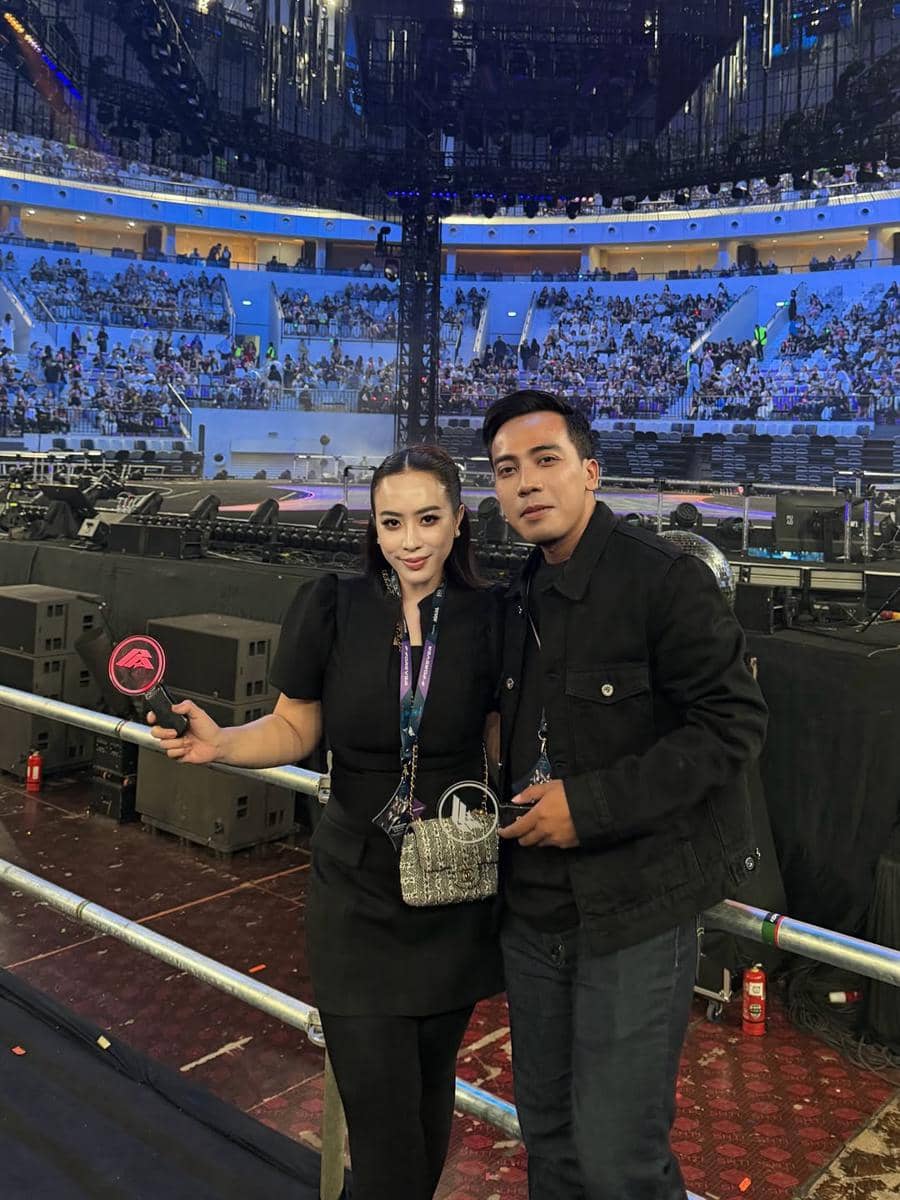 Maharani Kemala nonton konser F4 di Jakarta