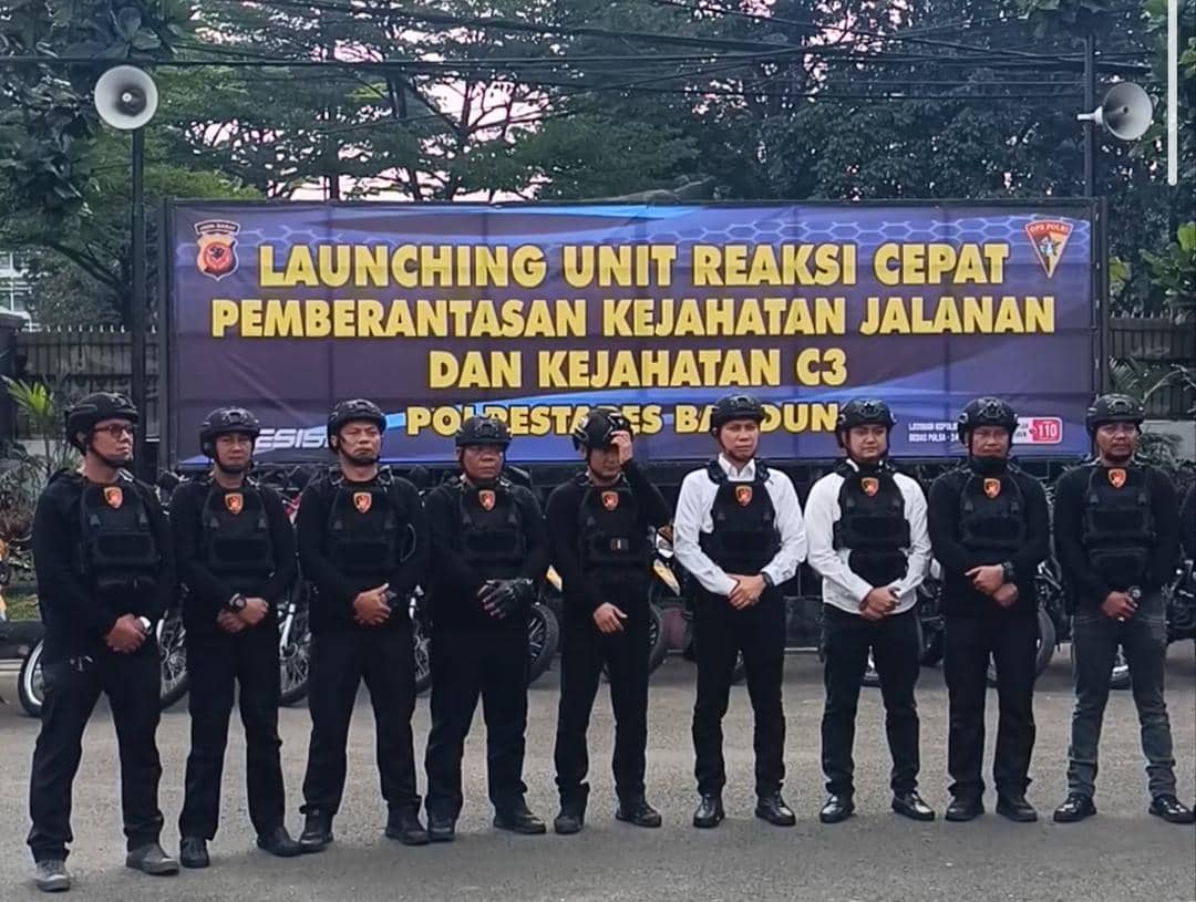 Polrestabes Bandung Luncurkan Tim URC untuk Jaga Keamanan Warga