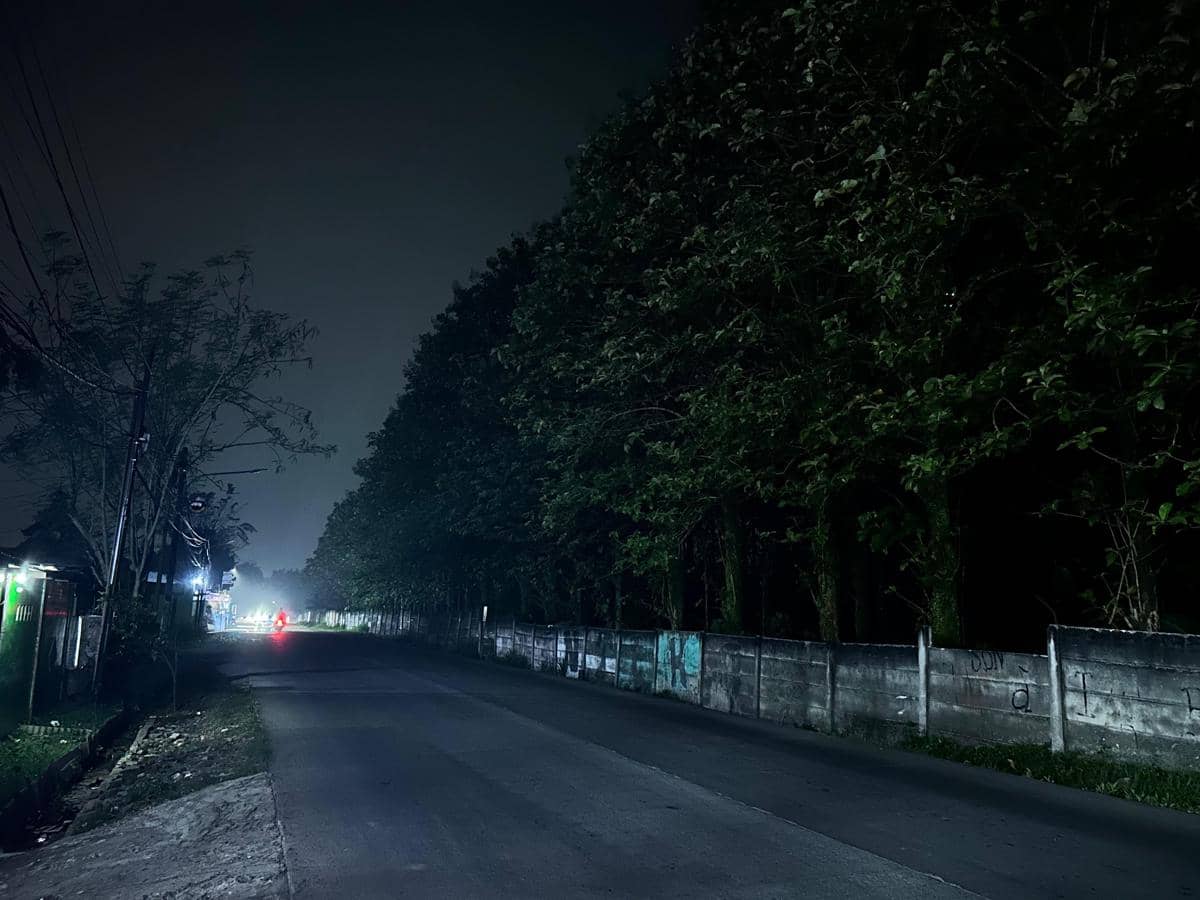 PJU Mati, Sejumlah Ruas Jalan di Kabupaten Tangerang Gelap dan Rawan
