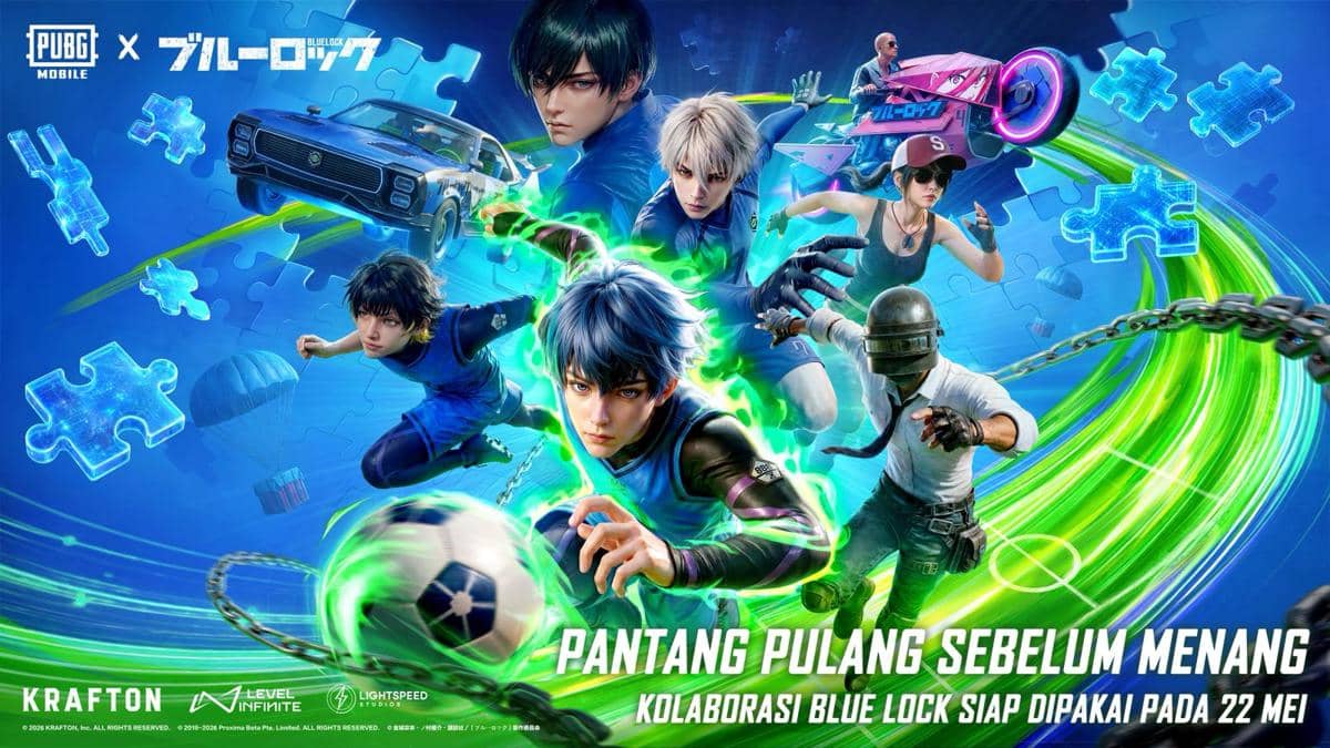 PUBG MOBILE x Blue Lock Sukses Mendarat di Lapangan!
