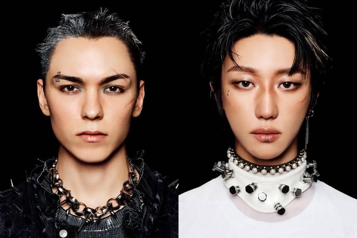 potret Vernon dan The8 SEVENTEEN