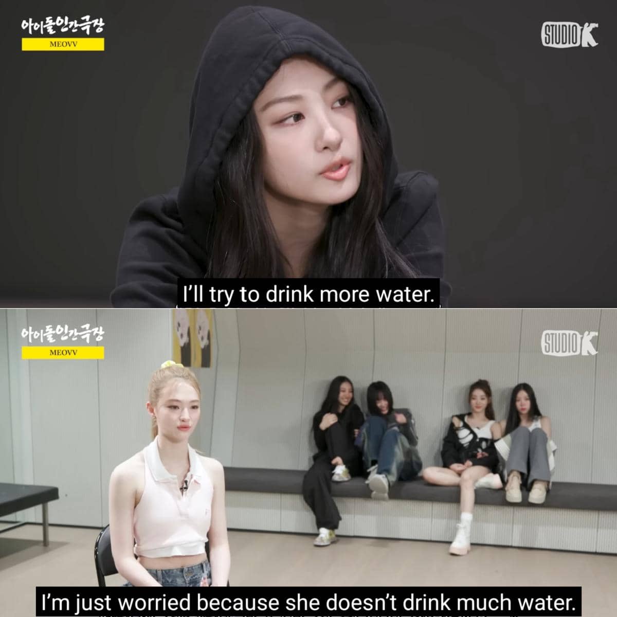 kekhawatiran Ella pada Gawon yang gak doyan minum air putih, serta respons Gawon yang cukup positif bahwa ia akan berusaha minum air lebih banyak