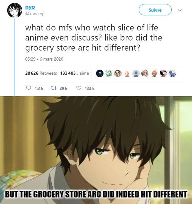meme anime tentang belanja bulanan