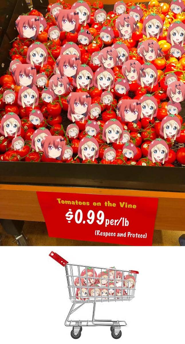 meme anime tentang belanja bulanan