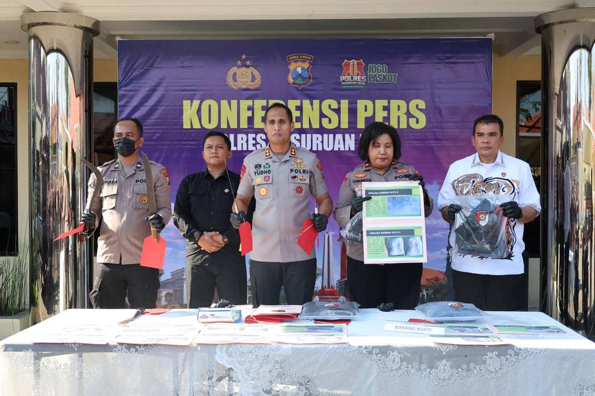 Tak Suka Ditatap, 4 Pemuda di Pasuruan Keroyok 2 Orang Secara Acak