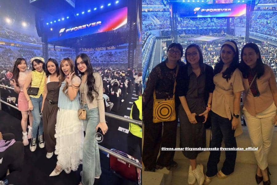 Gaya Artis dan Public Figure Nonton Konser F4, Simple Chic!