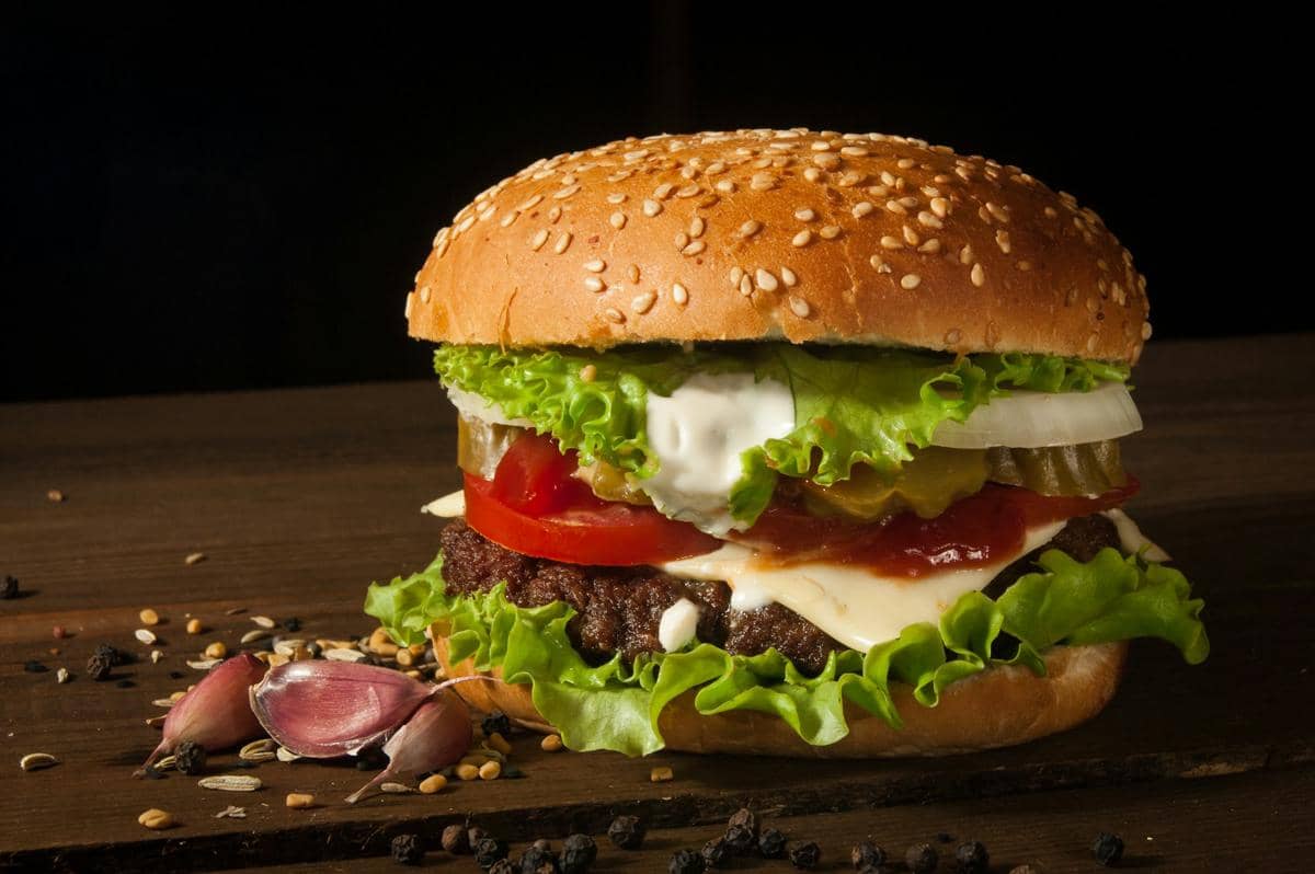 Classic American burger