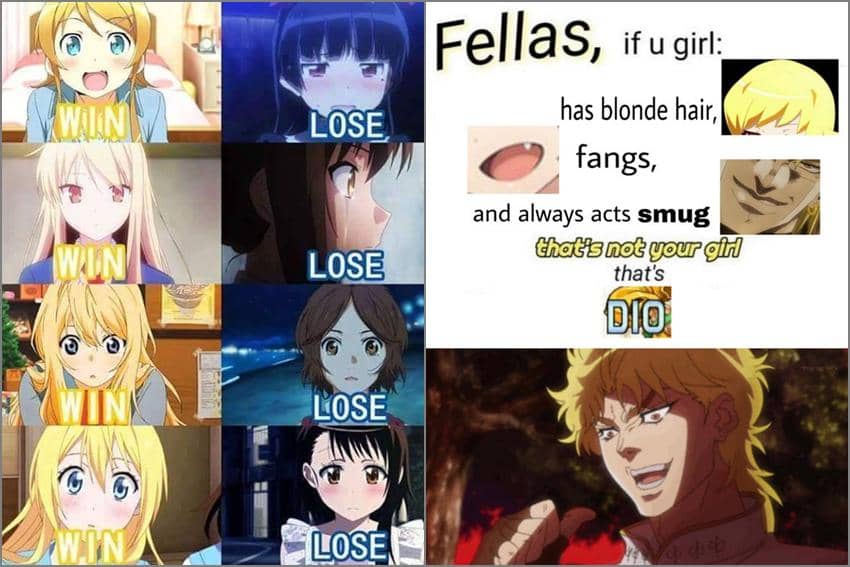 8 Meme Cewek Anime Rambut Pirang, Gacor kalau Soal Percintaan