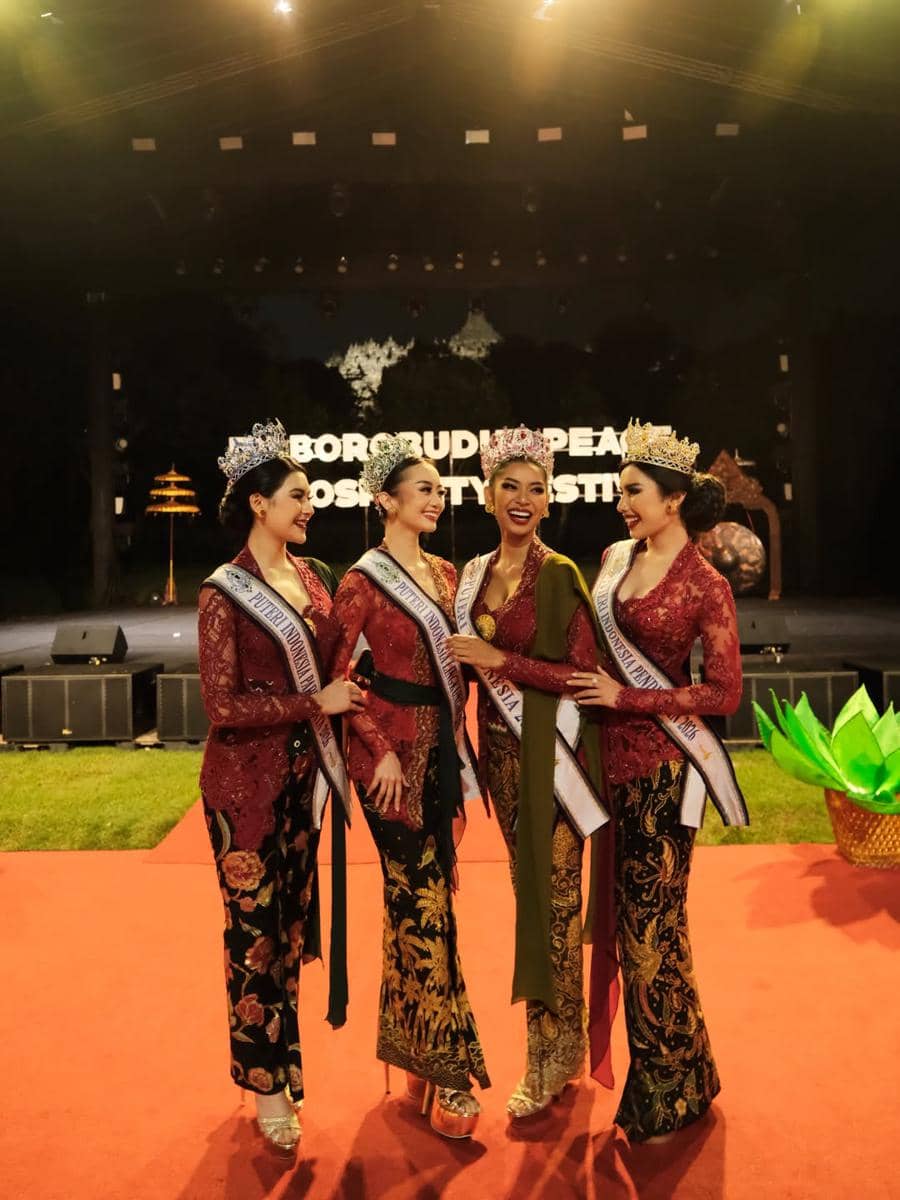 Potret Top 4 Puteri Indonesia 2026 di Borobudur Peace & Prosperity Festival 2026