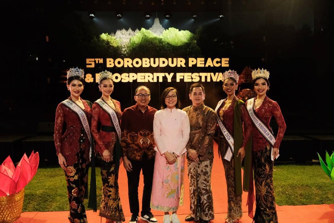 Potret Top 4 Puteri Indonesia 2026 di Borobudur Peace & Prosperity Festival 2026