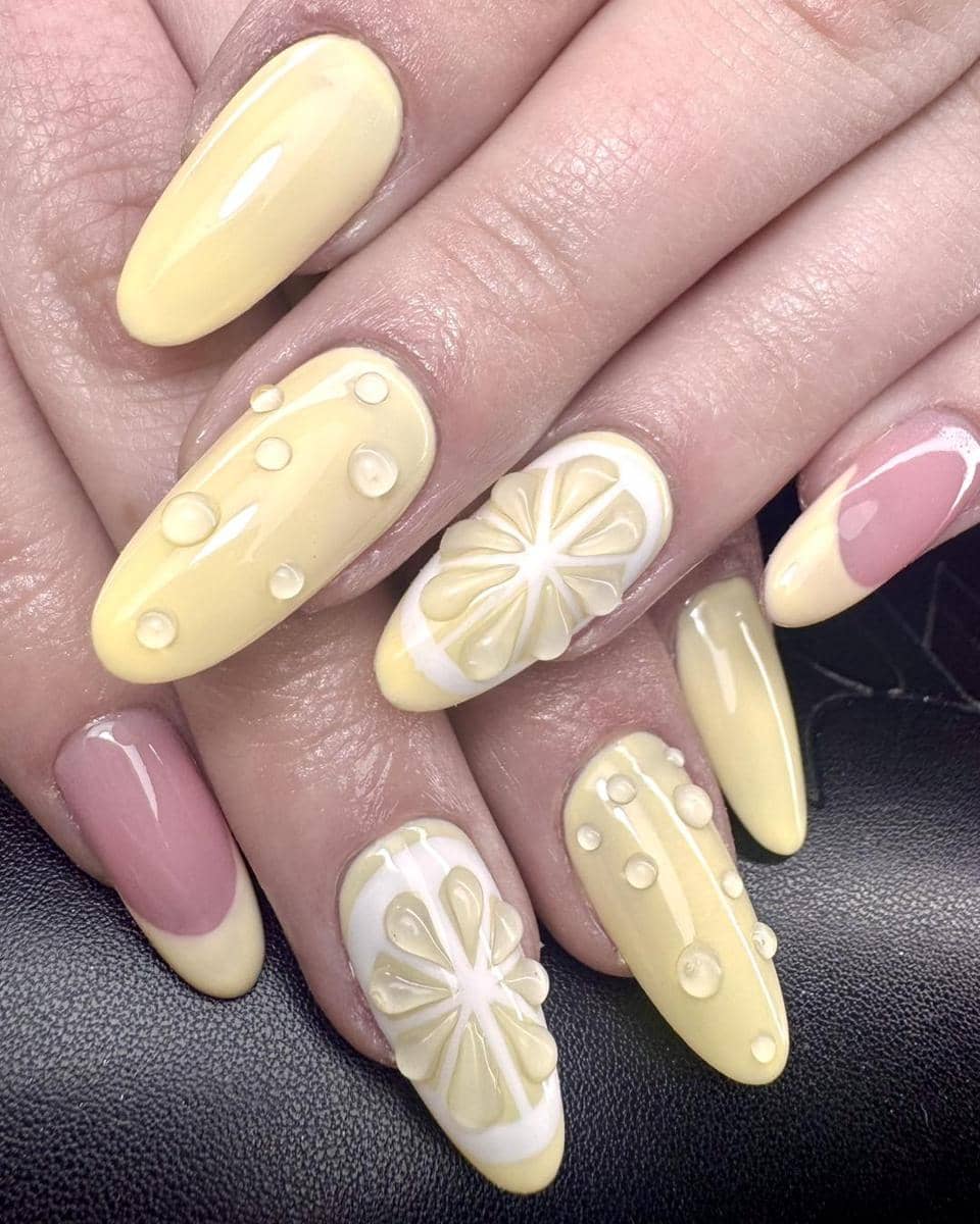 Inspirasi nail art "wet nail"