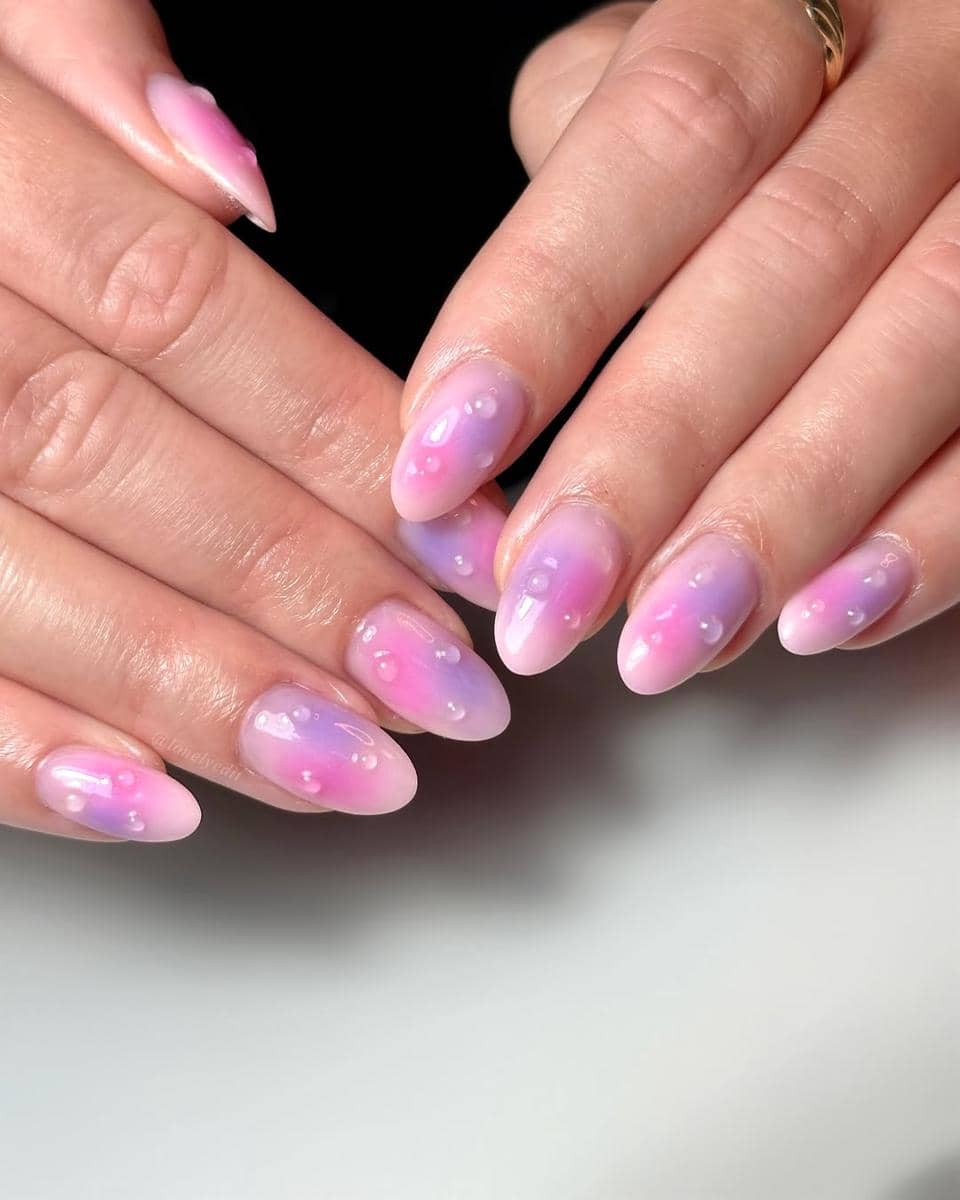 Inspirasi nail art "wet nail"