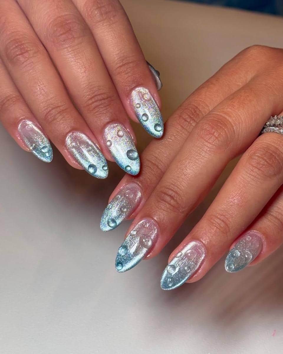 Inspirasi nail art "wet nail"