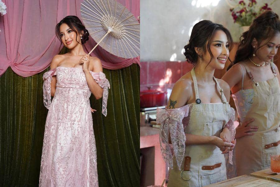 Gaya Jennifer Coppen di Bridesmaid Proposal, Dress ala Bridgerton!