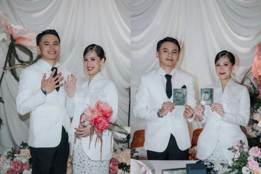 Gaya dan Dekorasi Nikah Zara Adhisty, Pakai Kebaya Modern Elegan