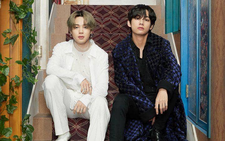 potret Jimin dan V BTS