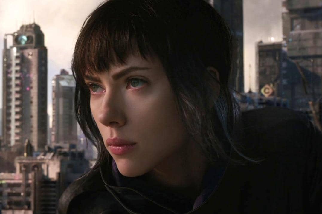 cuplikan dalam film Ghost in the Shell (2017)