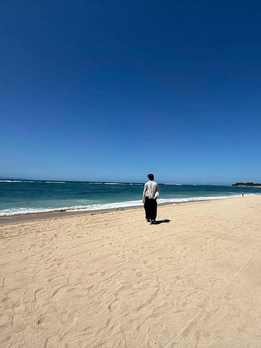 potret liburan Greg Hsu di Bali
