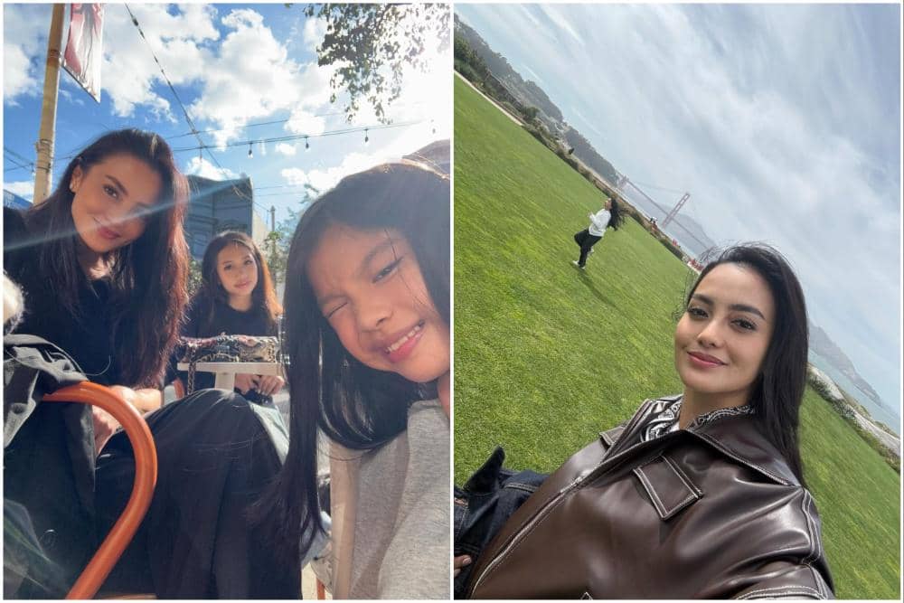 10 Potret Ririn Ekawati dan Anaknya Hangout di San Francisco