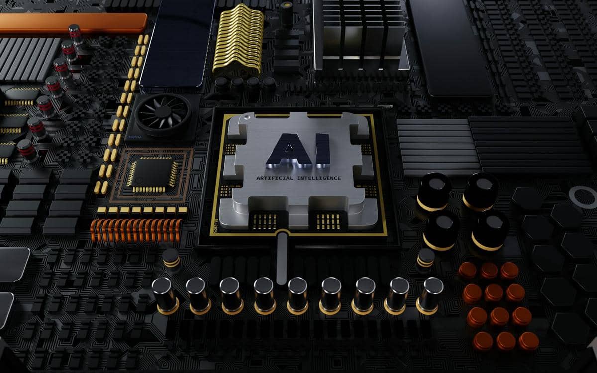 ilustrasi chip, AI