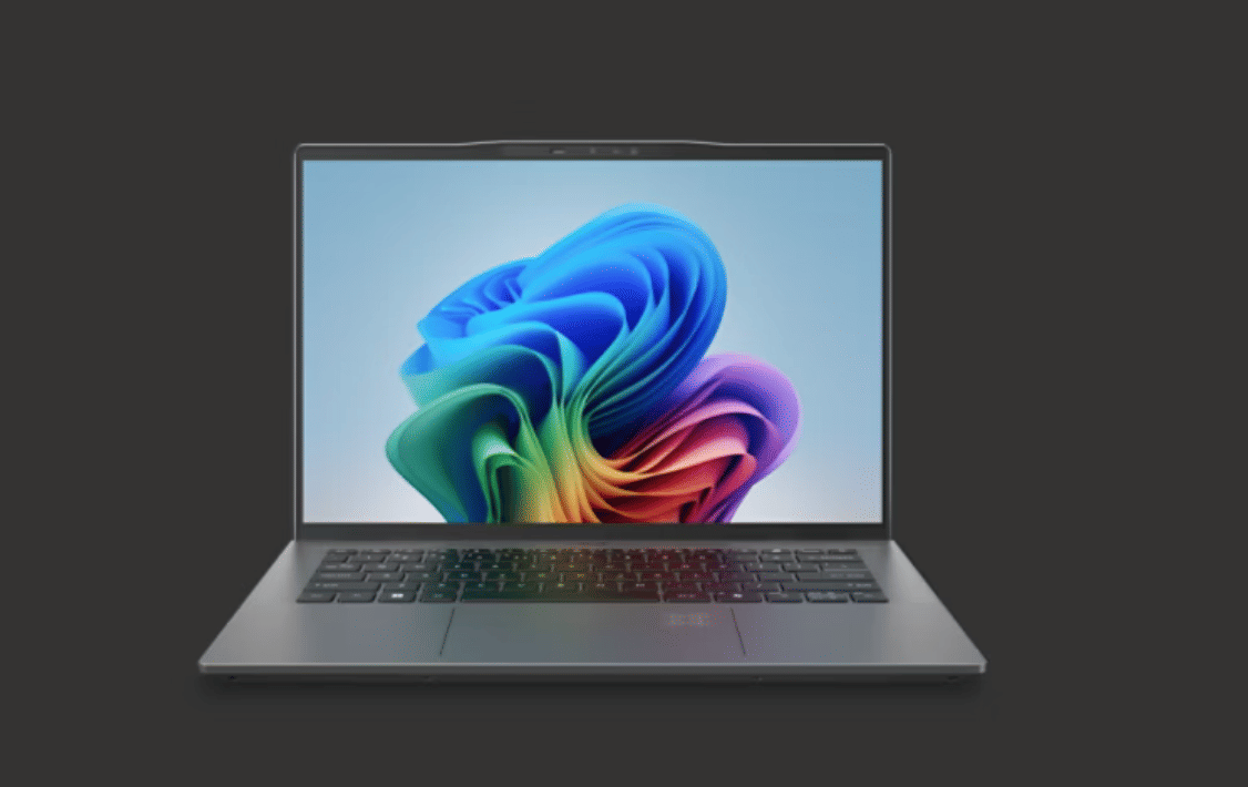 Acer Swift Go 14 AI menggunakan chipset Snapdragon X Plus