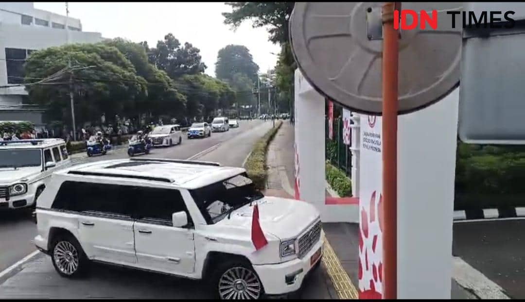 Presiden Prabowo Tiba di Kemlu RI Pimpin Upacara Hari Lahir Pancasila