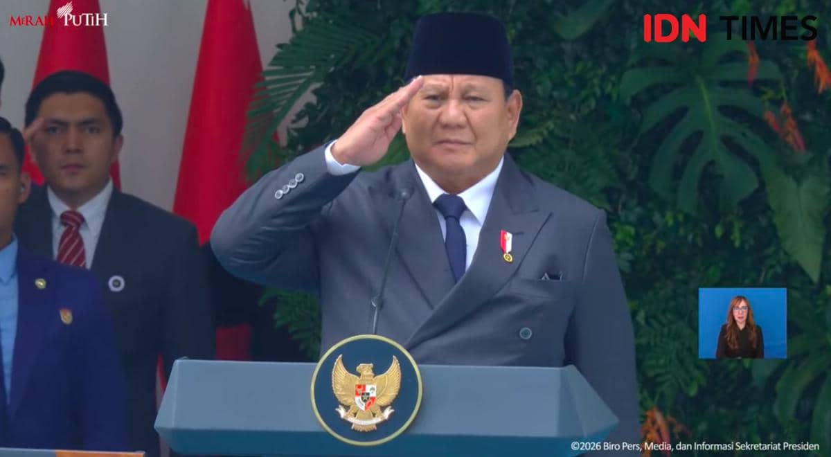 Presiden Prabowo Subianto memimpin upacara Hari Lahir Pancasila 2026 pada Senin (1/6/2026).