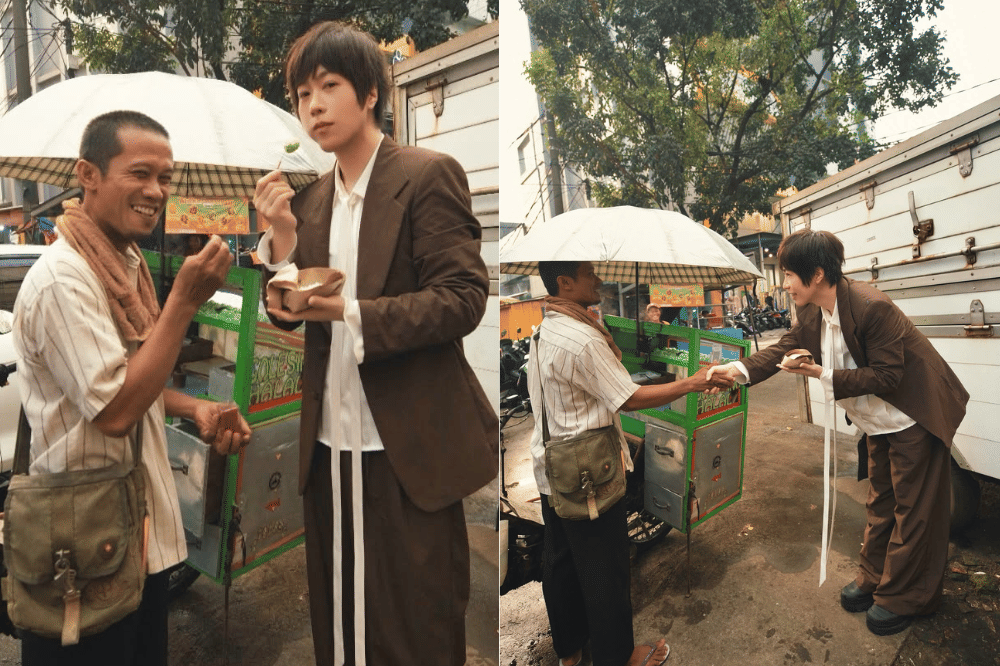 Ashin Mayday blusukan di Jakarta sampai cobain klepon usai konser F4 (instagram.com/ashin_ig)