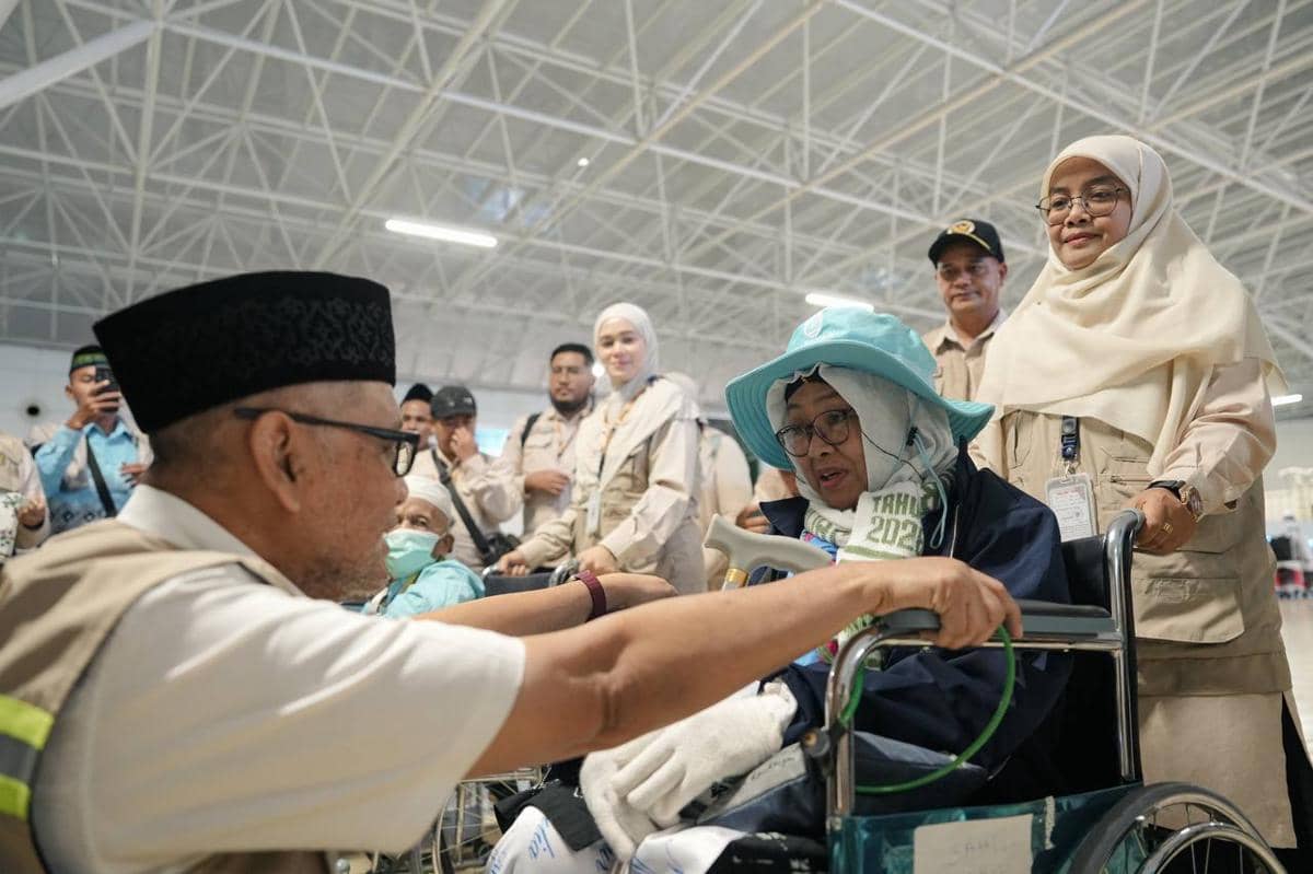 Menhaj Lepas Kloter Pertama Pulang, Jemaah Puji Makanan Melimpah