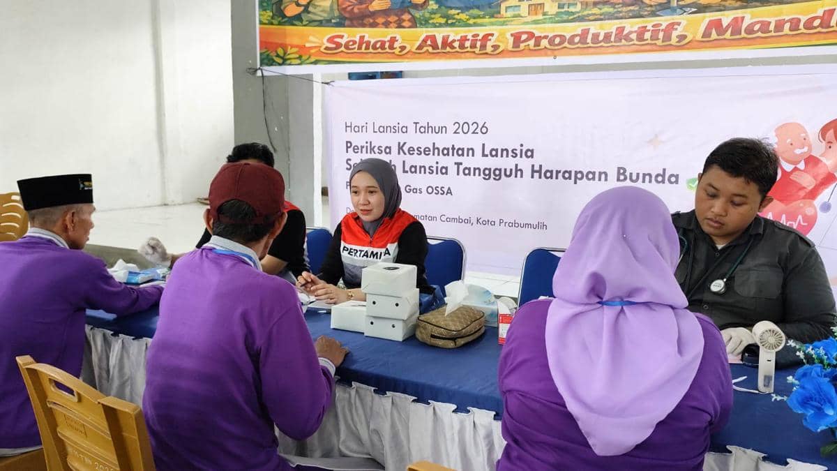 Layanan kesehatan gratis di Desa Pangkul, Kecamatan Cambai, Prabumulih (Dok. PT Pertamina Gas)