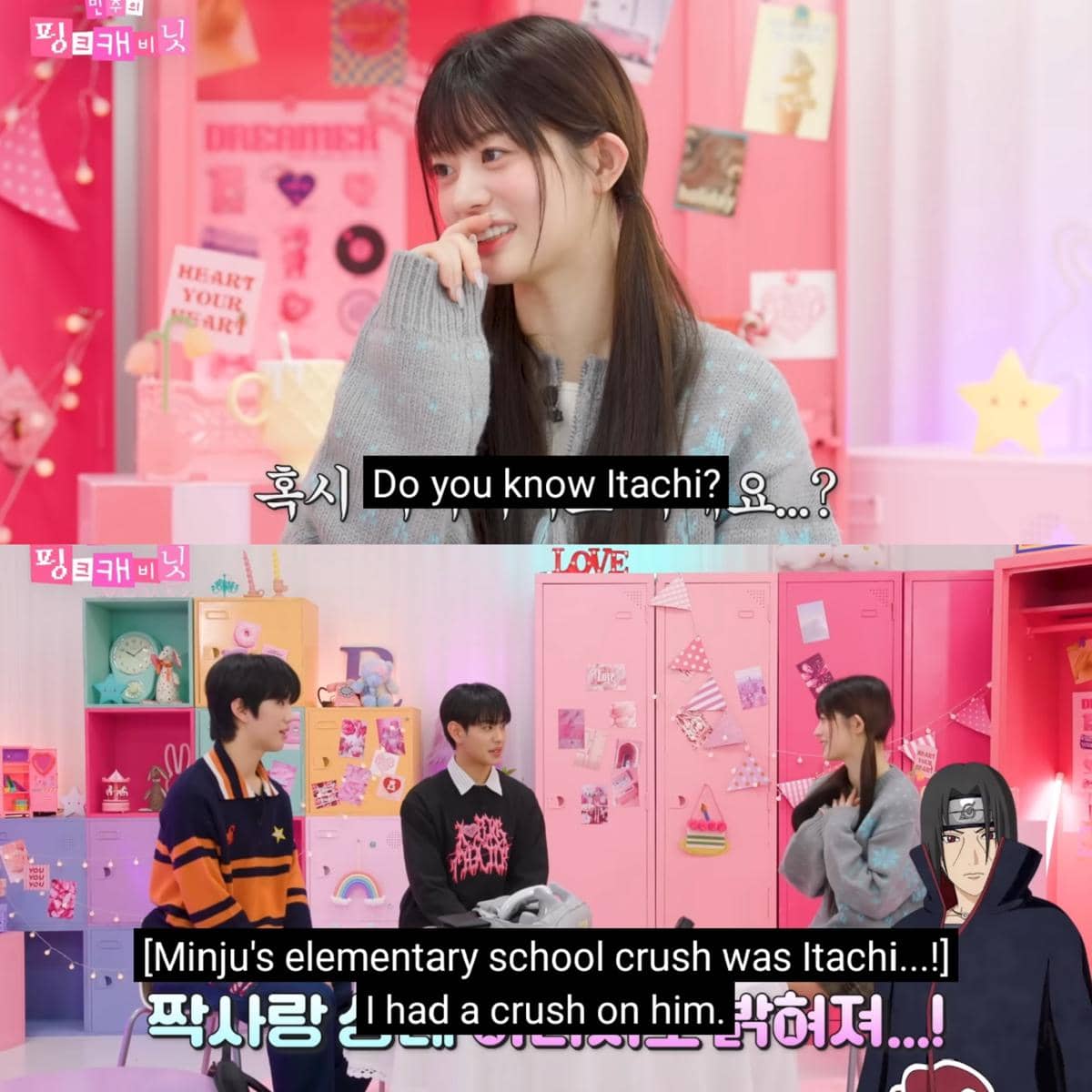 Minju ILLIT suka anime Naruto dan mengungkapkan ia sempat punya crush pada tokoh Itachi Uchiha semasa kecil