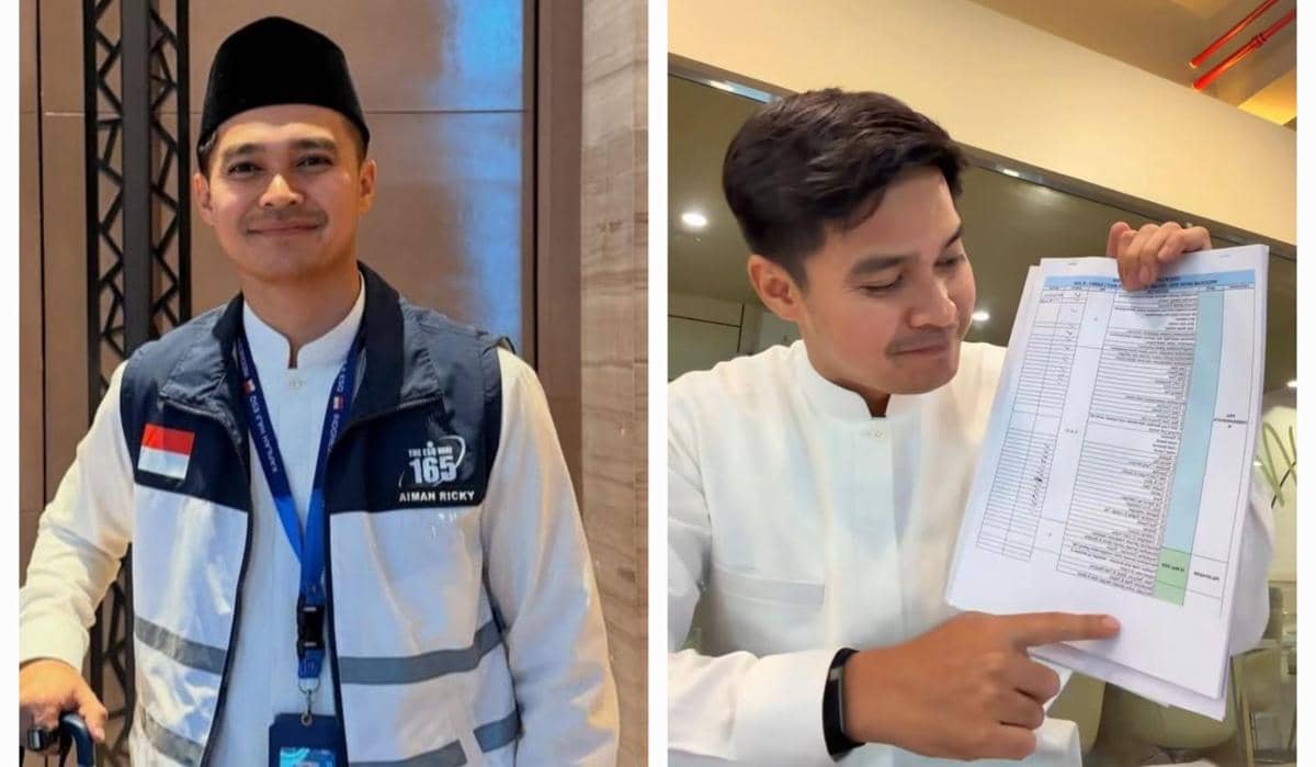 9 Potret Aiman Ricky jadi Petugas Haji 2026, Bekerja Sepenuh Hati