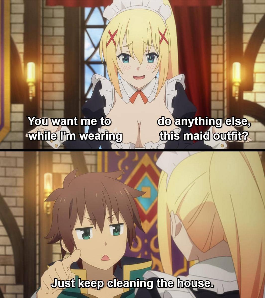 meme anime tentang pakaian